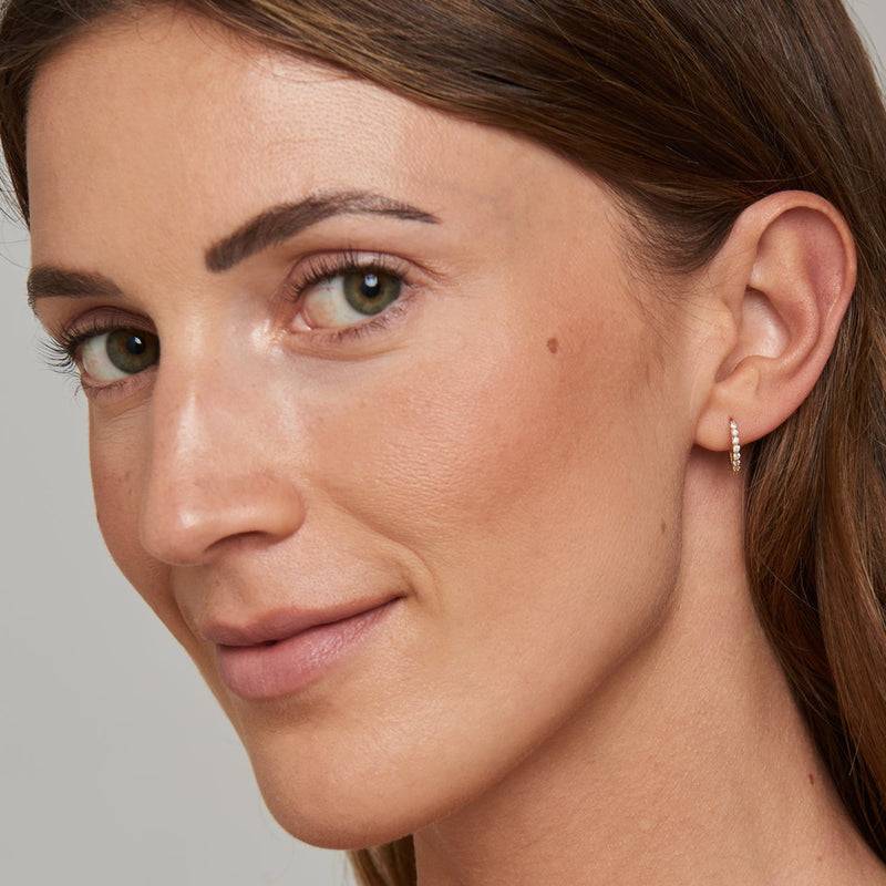 Mosuo Jewellery Mini Diamant Creole mit Nazar Auge Black Friday