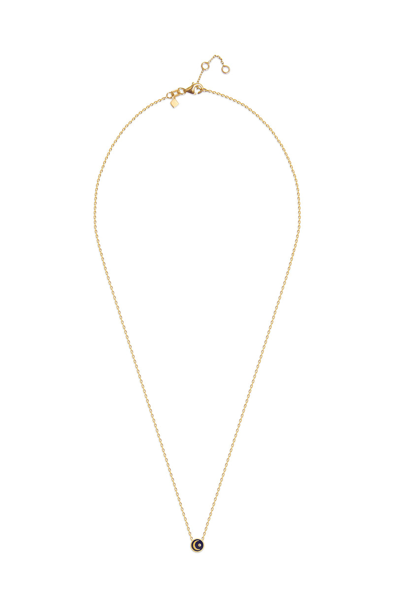 Mosuo Jewellery Emaille Diamant Mond Halskette Super Sparpreis