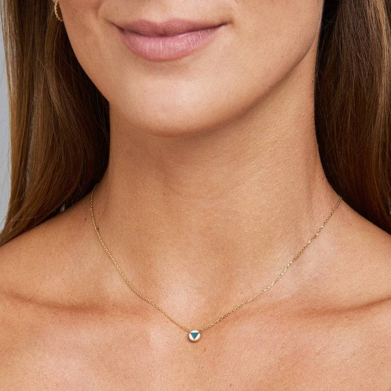 Mosuo Jewellery Emaille Dreieck Halskette Wochenangebot