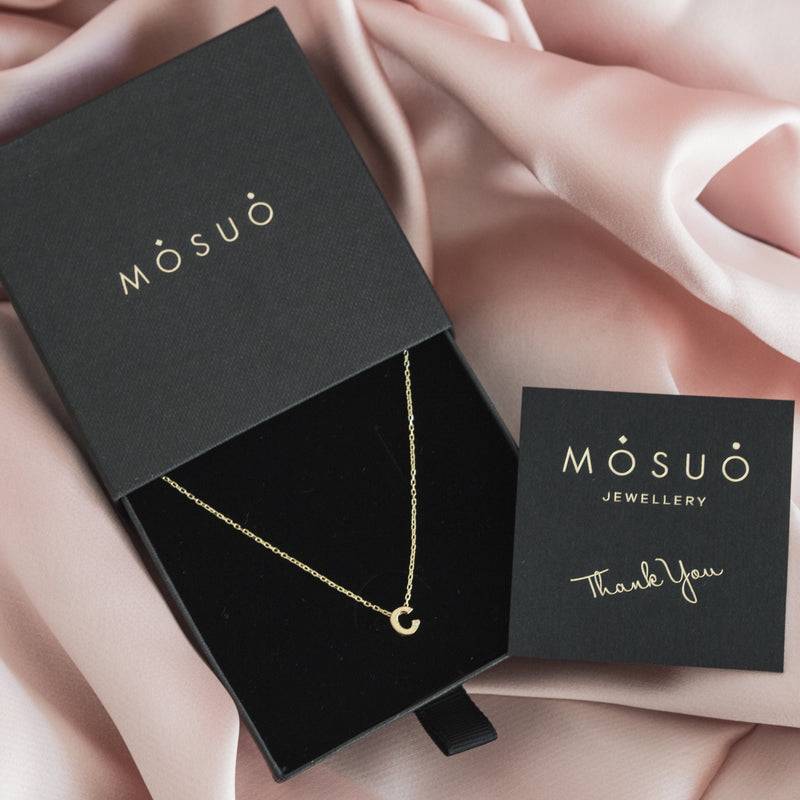 Mosuo Jewellery Diamant Buchstaben Halskette “C” - Vermeil Letzte 3 Tage