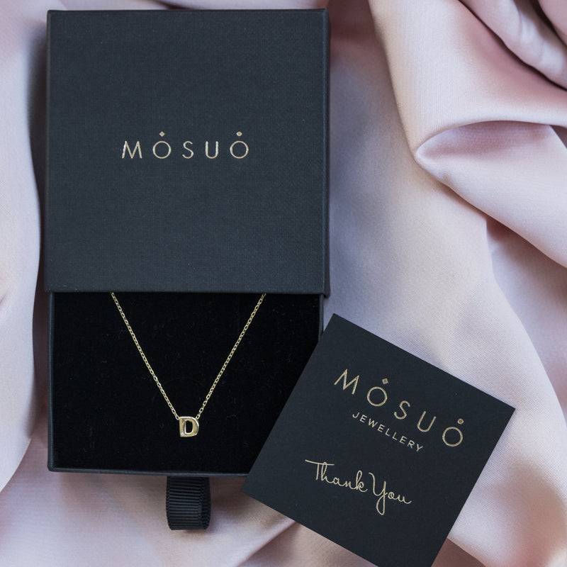 Mosuo Jewellery Diamant Buchstaben Halskette “D” - Vermeil JETZT KAUFEN
