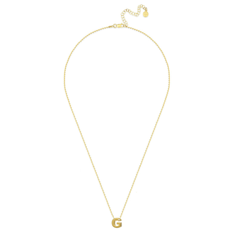 Mosuo Jewellery Diamant Buchstaben Halskette “G” - Vermeil Letzter Tag