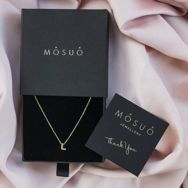 Mosuo Jewellery Diamant Buchstaben Halskette “L” - Vermeil Nur für heute