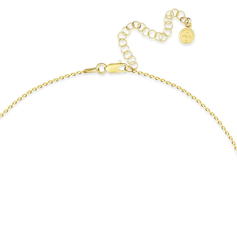 Mosuo Jewellery Diamant Buchstaben Halskette “M” - Vermeil Sonderangebot der Fabrik