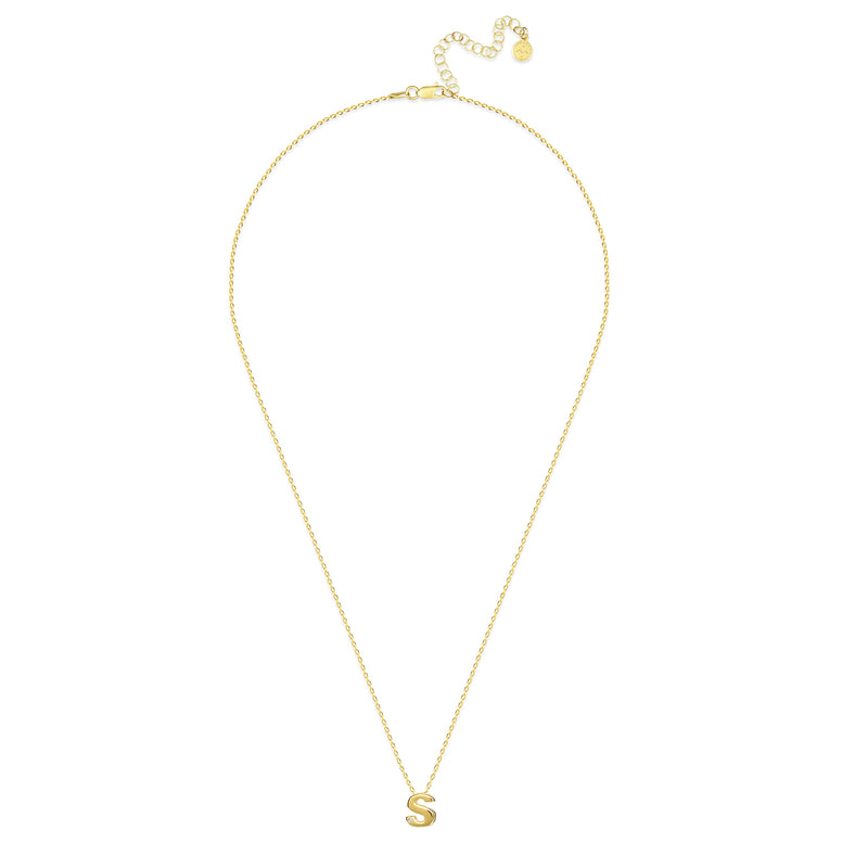 Mosuo Jewellery Diamant Buchstaben Halskette “S”- Vermeil Riesige Rabatte