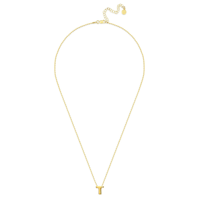 Mosuo Jewellery Diamant Buchstaben Halskette “T”- Vermeil 50% Rabatt mit kostenlosem Versand