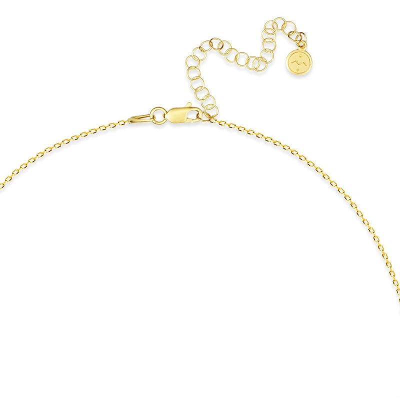 Mosuo Jewellery Diamant Buchstaben Halskette “T”- Vermeil 50% Rabatt mit kostenlosem Versand