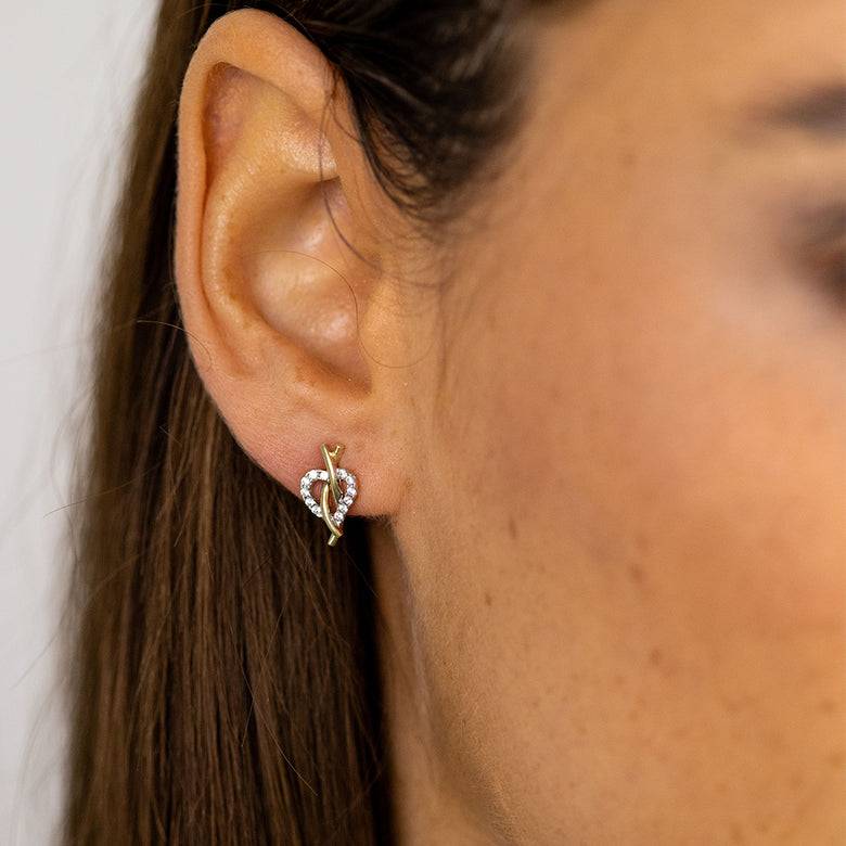 Nana Kay Echtgold Ohrstecker près du coeur Zeitbegrenzte Promotion