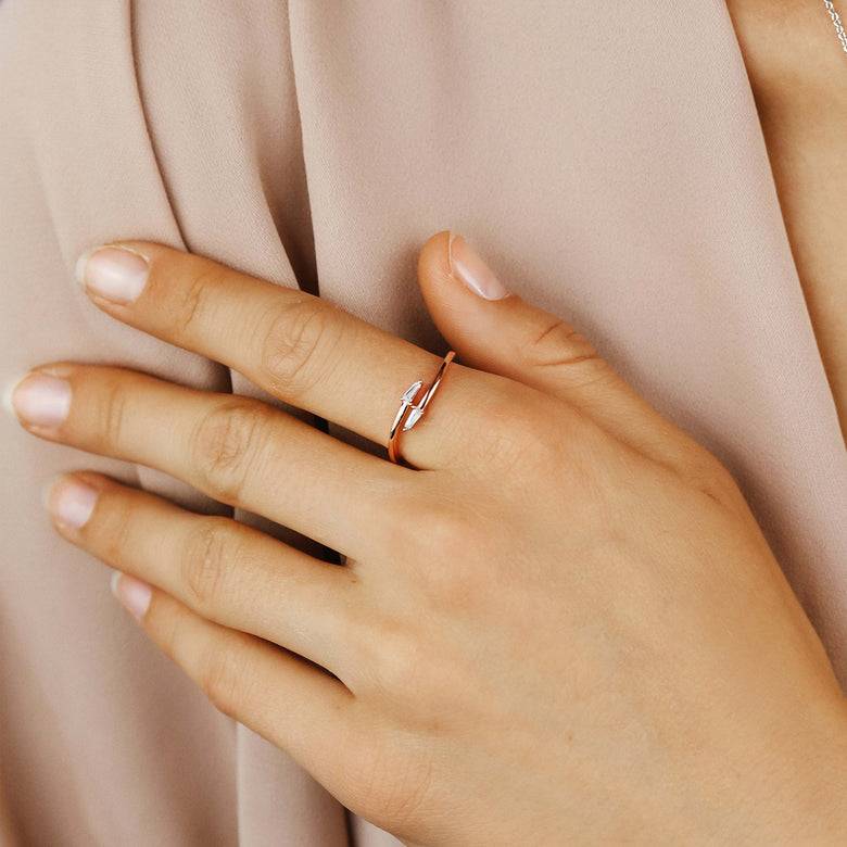 Nana Kay Curvey Glam Ring effilé Rosé Jubiläumsangebot