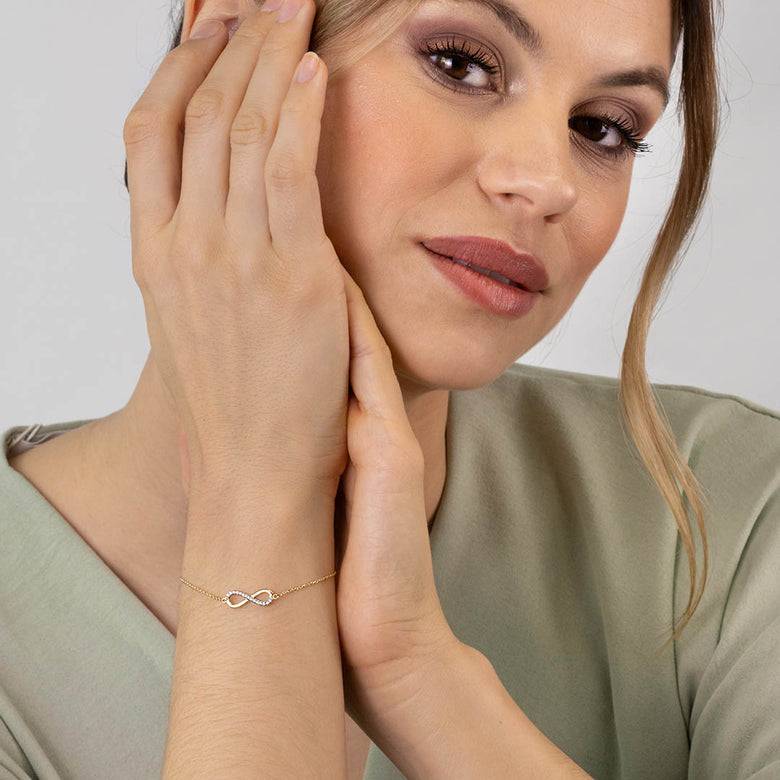 Nana Kay Echtgold Armband Infinity im Angebot
