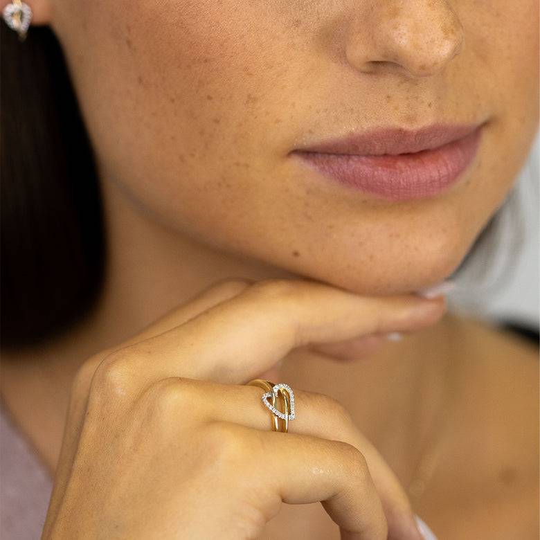 Nana Kay Echtgold Ring près du coeur Vatertagsangebot