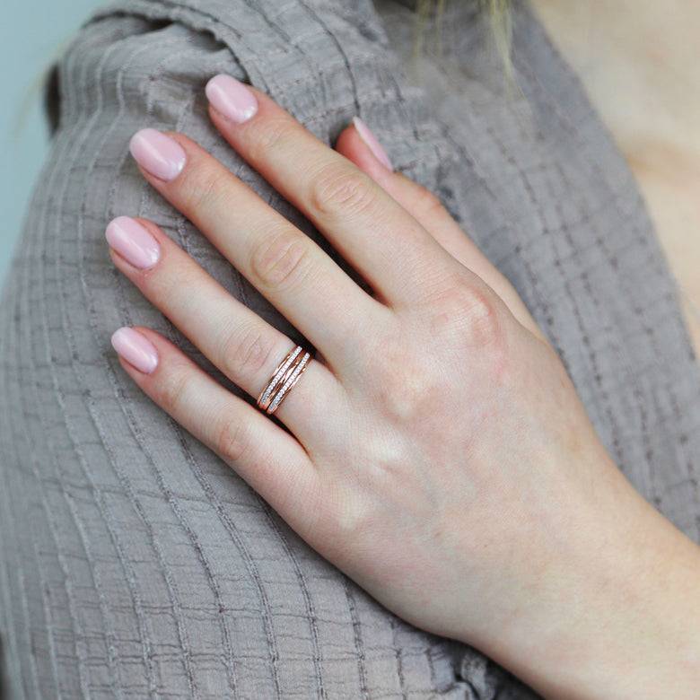 Nana Kay Echtgold Ring Jumelle Neueste Mode