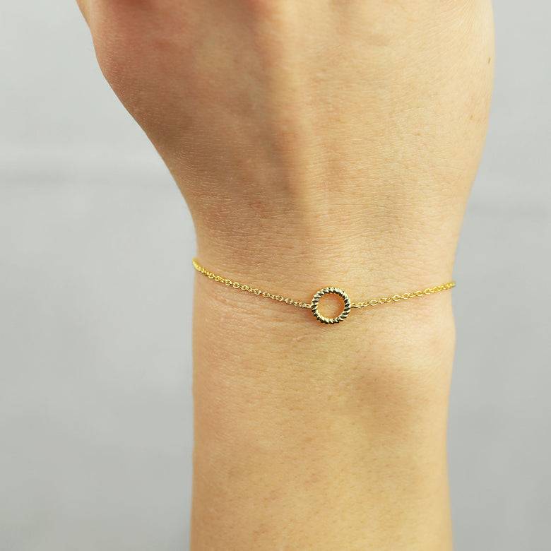 Nana Kay Pretty Twist Armband Cord Gold Sonderangebot der Fabrik