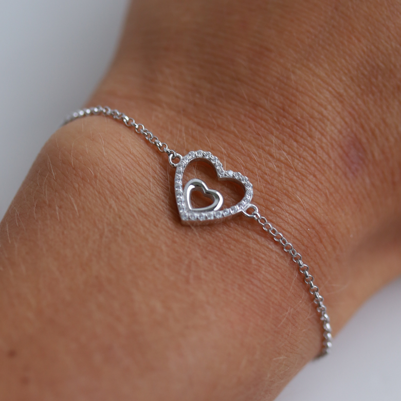 Nana Kay Double Happiness Armband Silber zollfrei