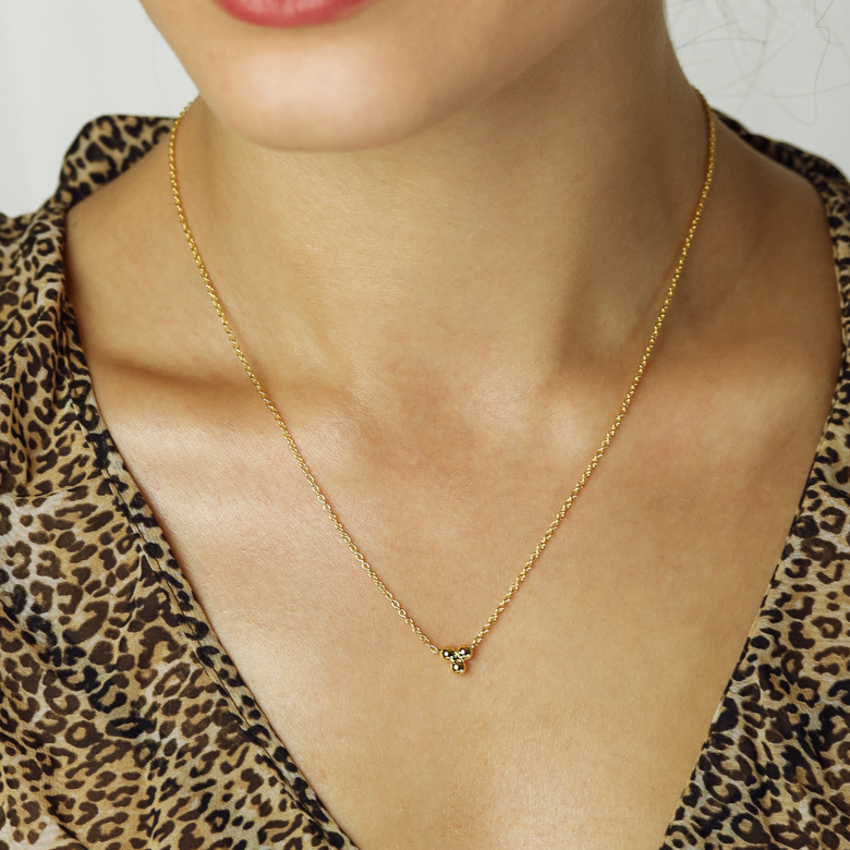 Nana Kay Very Petite Halskette Kugeln Gold Valentinstagsangebot