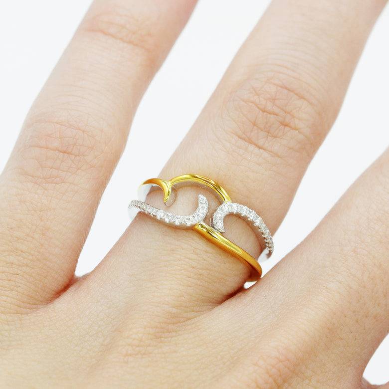 Nana Kay Swinging Silver Ring Breeze Kostenloser Versand international