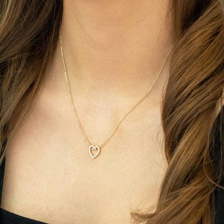Nana Kay Echtgold Collier fèru Hotsell