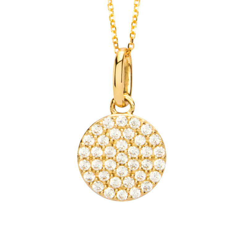 Nana Kay Echtgold Halskette Zirkonia Circle Muttertagsangebot