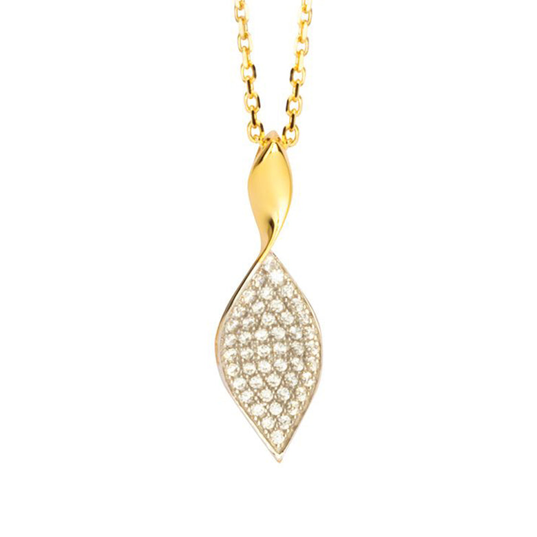 Nana Kay Echtgold Halskette Feuille Blitzangebot