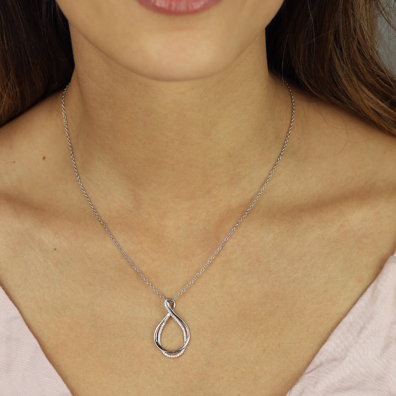 Nana Kay Swinging Silver Halskette Eternity Tiefpreis
