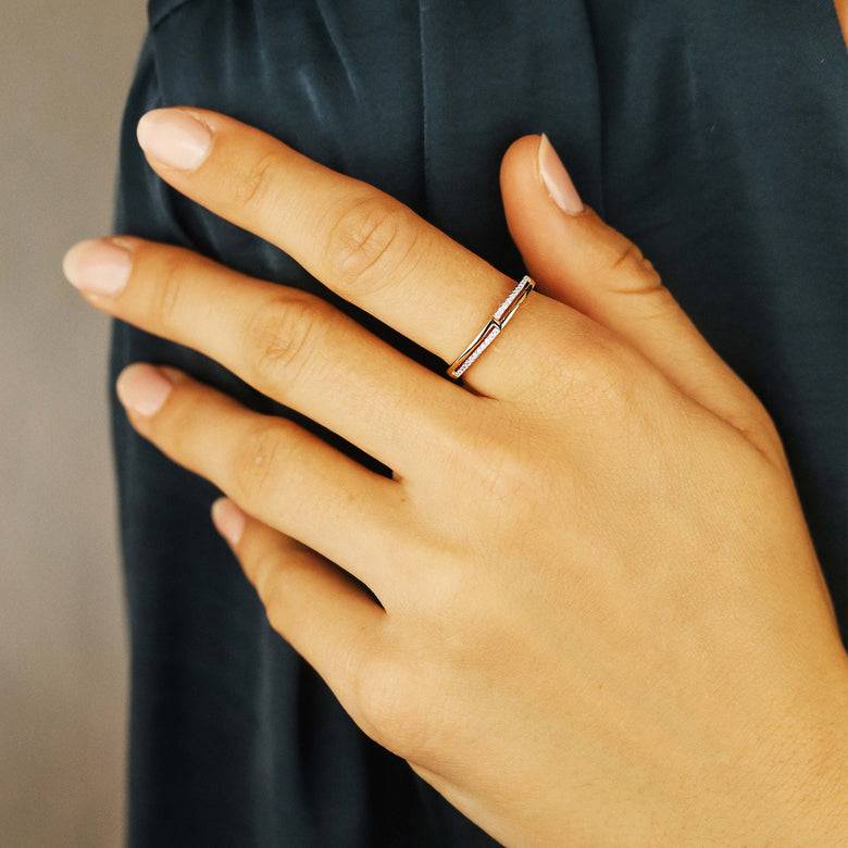 Nana Kay Echtgold Ring Enlacer Großer Ausverkauf