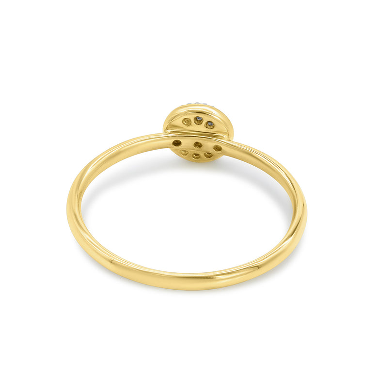 Nana Kay Echtgold Ring Halo Valentinstagsangebot