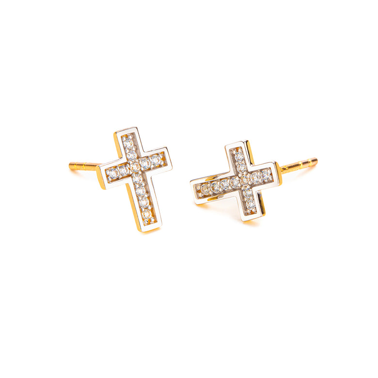 Nana Kay Echtgold Ohrstecker Croix Super Sparpreis