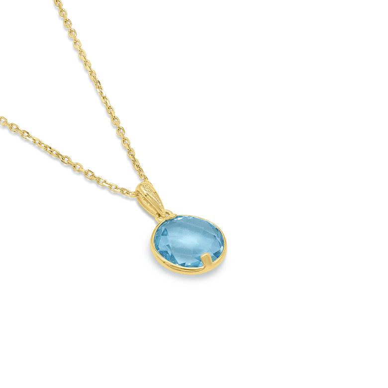Nana Kay Echtgold Halskette Aquamarine Jubiläumsangebot