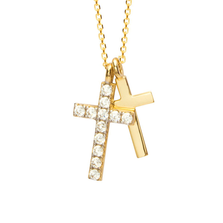 Nana Kay Echtgold Halskette Croix Neuheiten