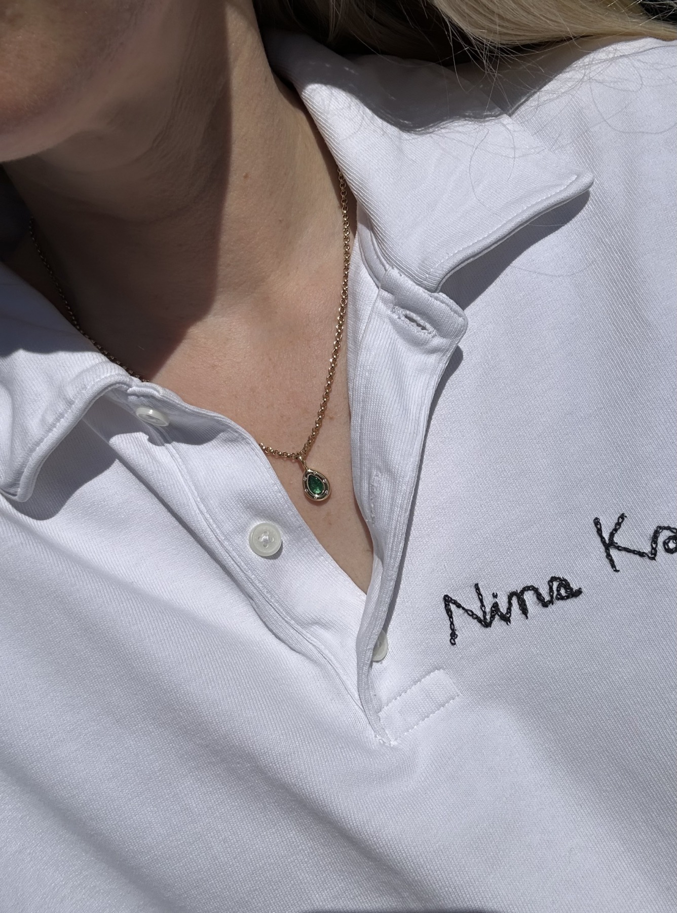Nina Kastens Subway Pendant Emerald Pear Neueste Mode