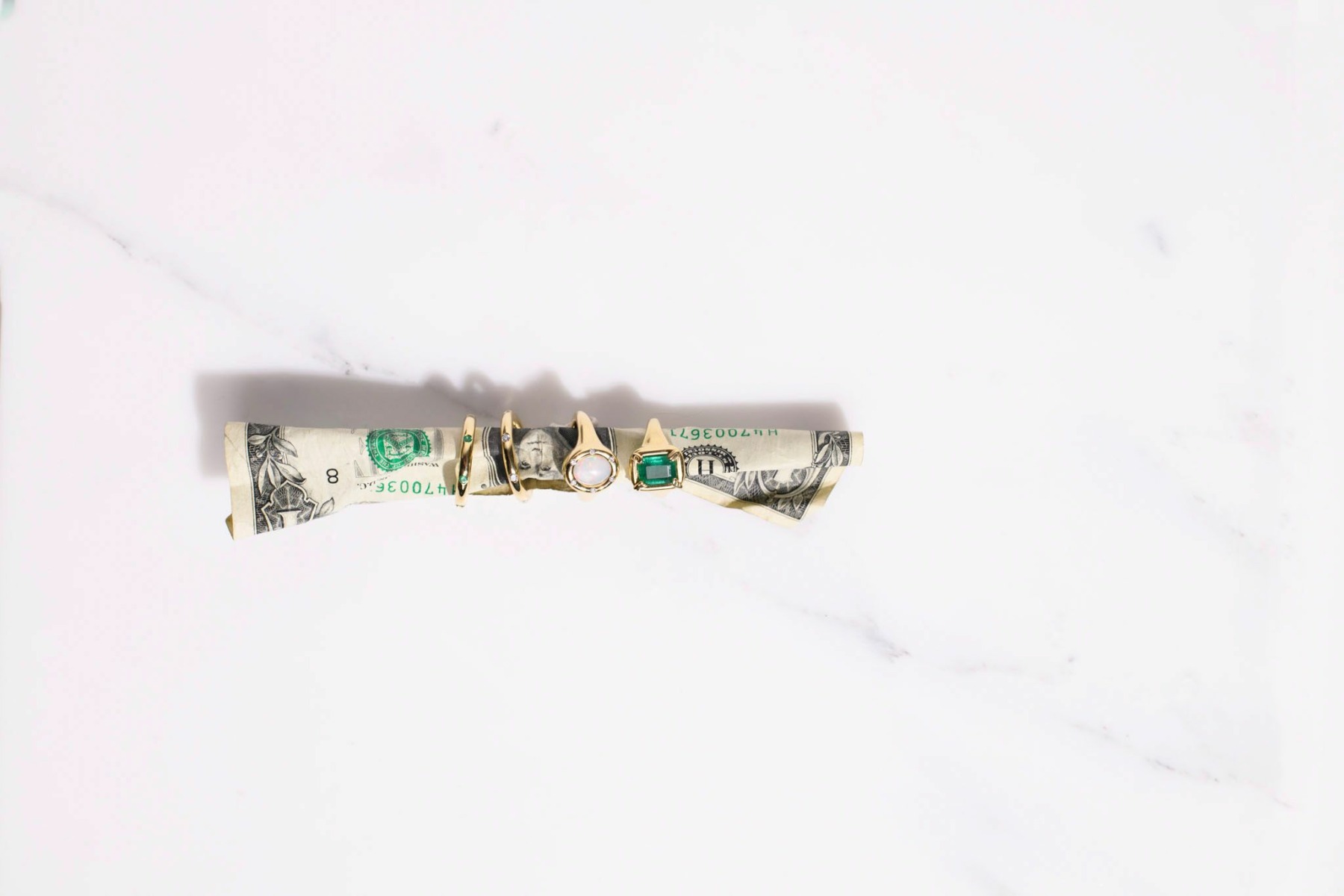 Nina Kastens F*CK Ring Emerald Tiefpreis