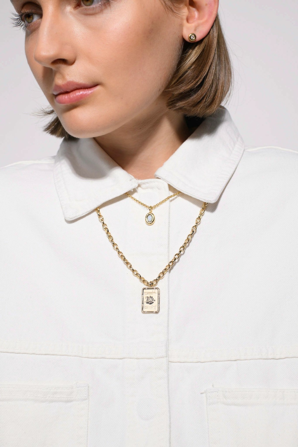 Nina Kastens Oval Chain Necklace Kostenloser Versand international