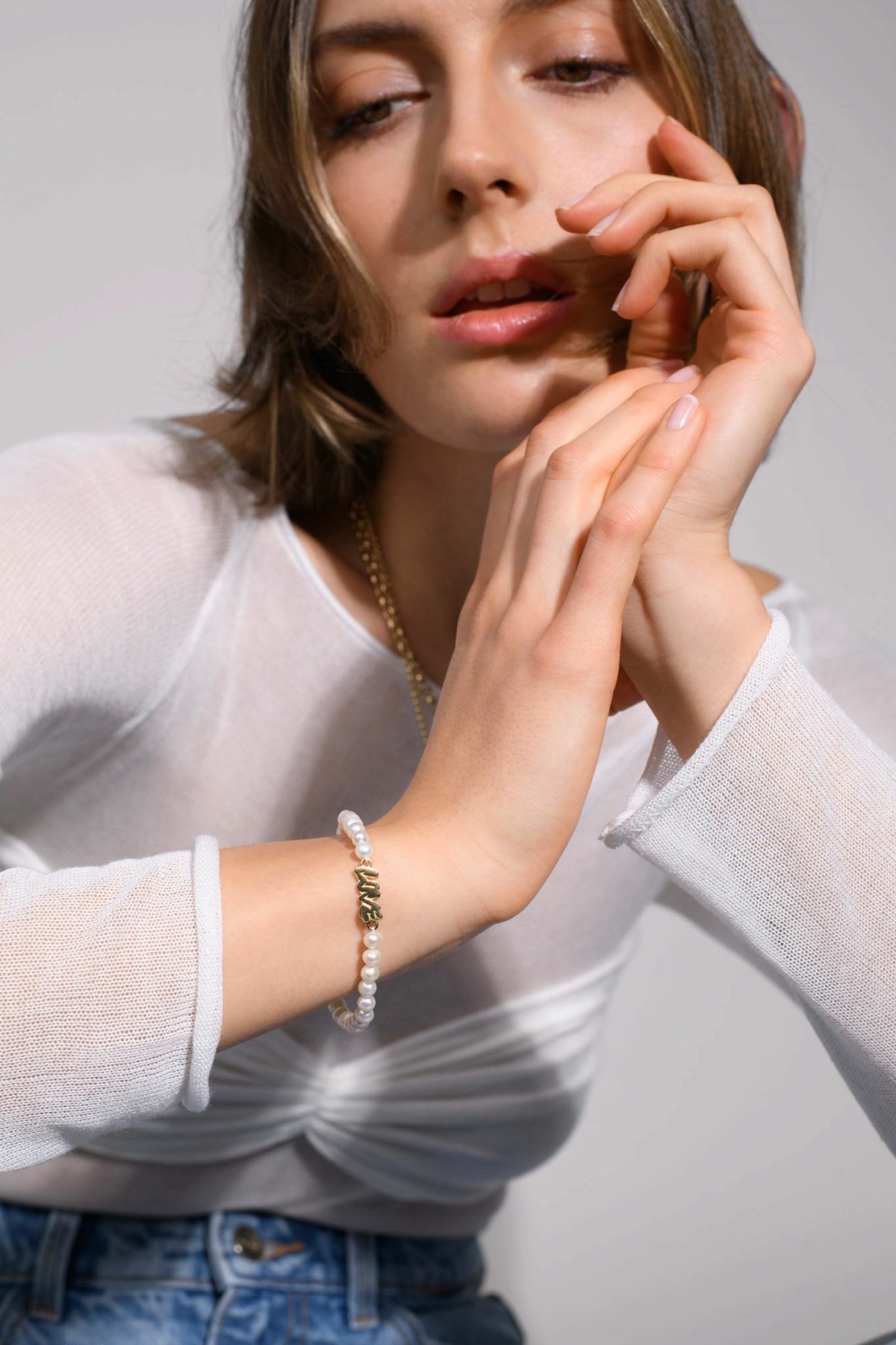 Nina Kastens LOVE Graffiti Pearl Bracelet Rabatte dieses Monats