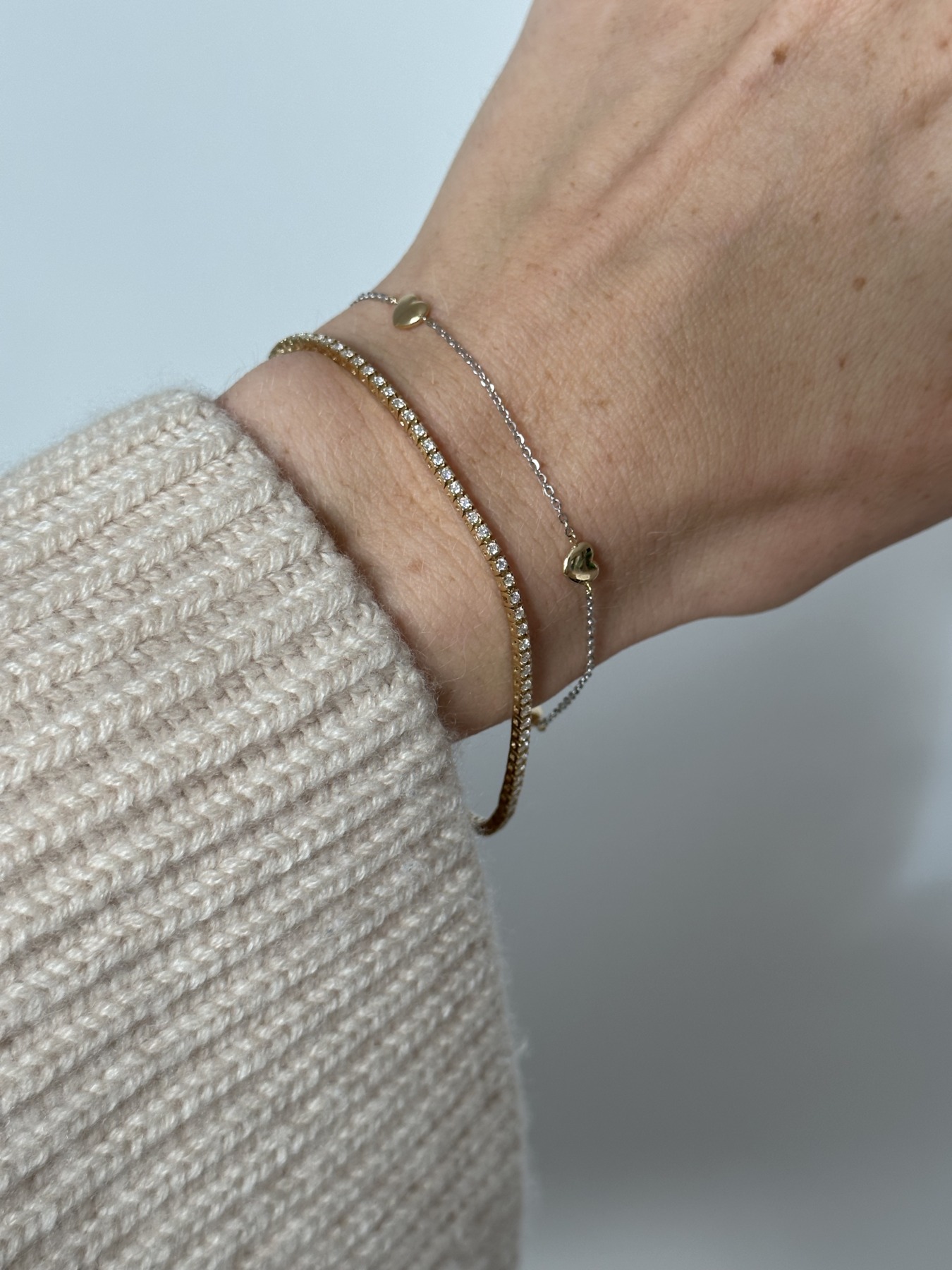 Nina Kastens Bicolor Heart Bracelet Günstiger Verkauf