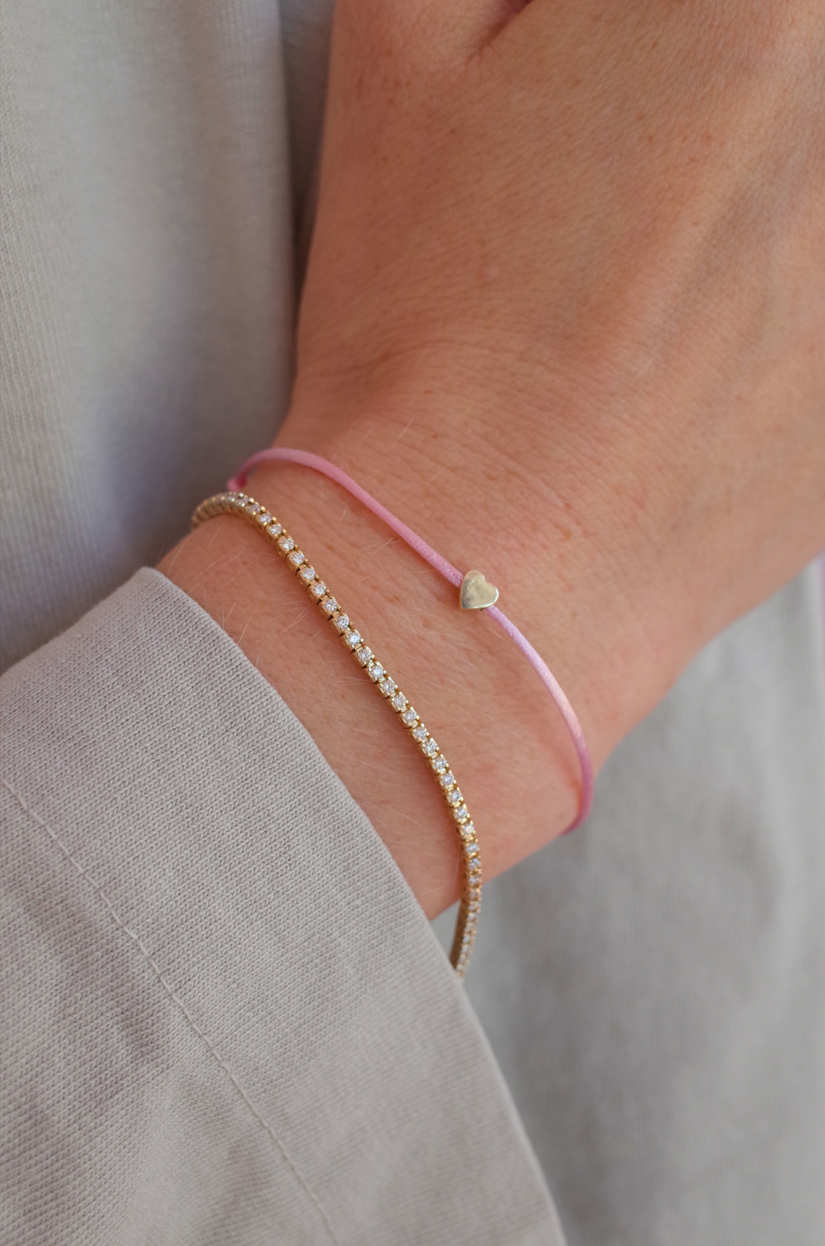 Nina Kastens Heart Bracelet Pink Online Shopping