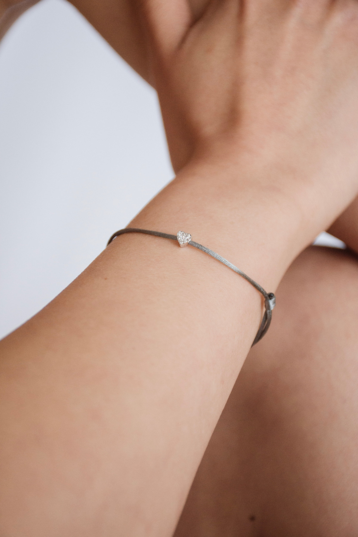 Nina Kastens Diamond Heart Bracelet Grey WG Vatertagsangebot