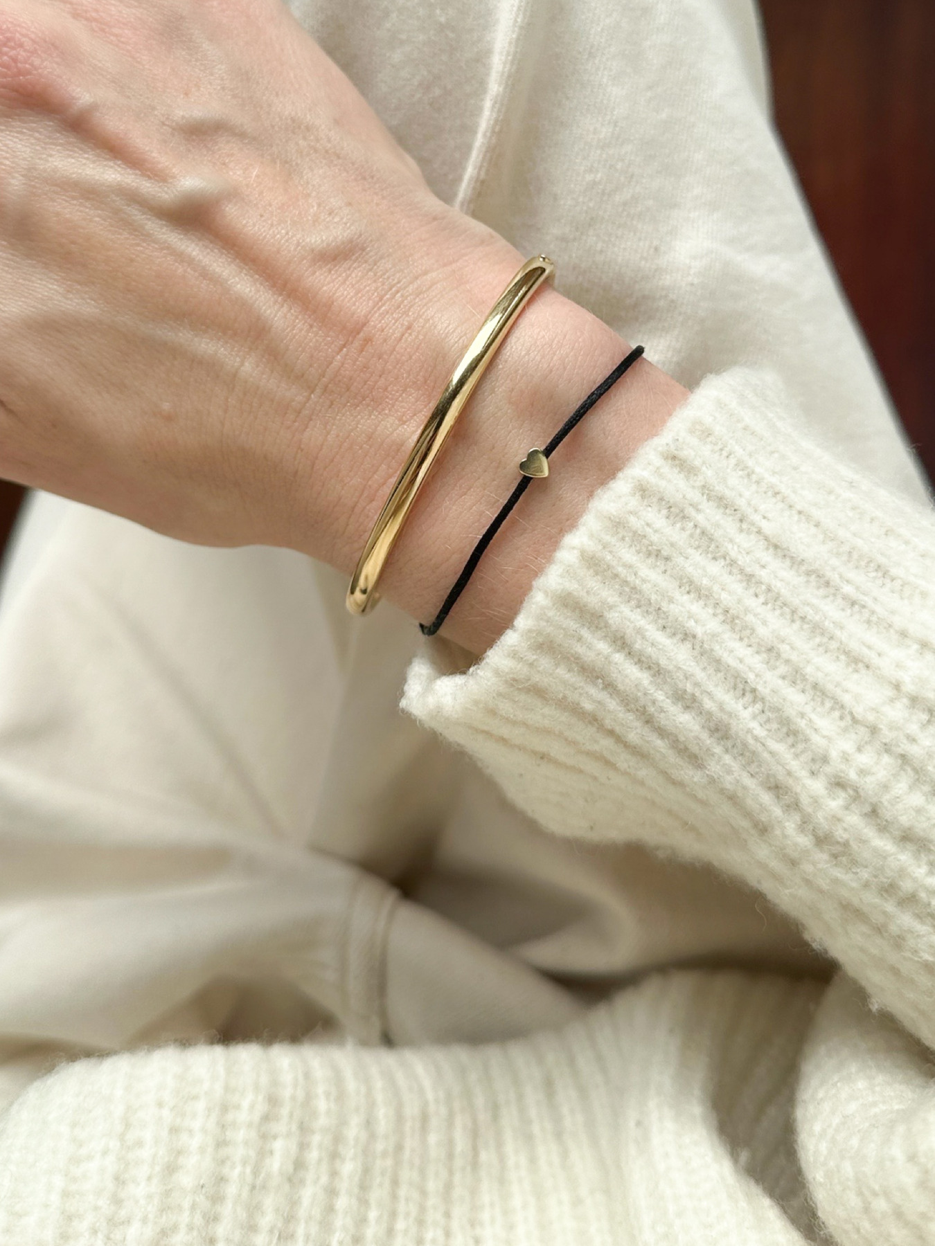 Nina Kastens Heart Bracelet Black Valentinstagsangebot