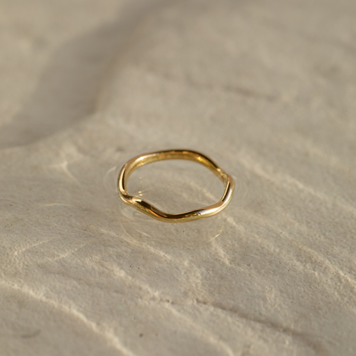 Paul Hewitt Waves Mono Ring Gold Zeitlich begrenztes Angebot