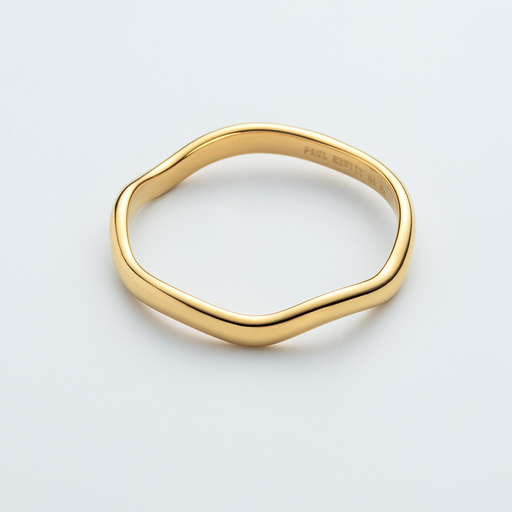 Paul Hewitt Waves Mono Ring Gold Zeitlich begrenztes Angebot