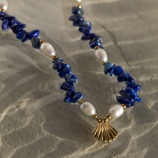 Paul Hewitt Scallop Stone Halskette Gold Bestseller