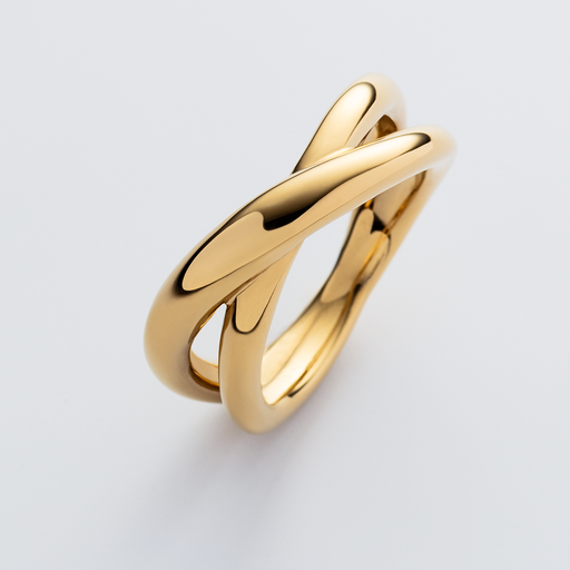 Paul Hewitt Waves Twisted Ring Gold Tiefpreis