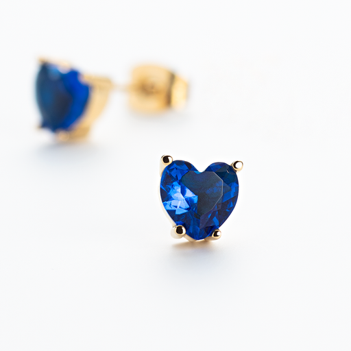 Paul Hewitt Blue Heart Ohrring Gold Bis zu 60% Rabatt