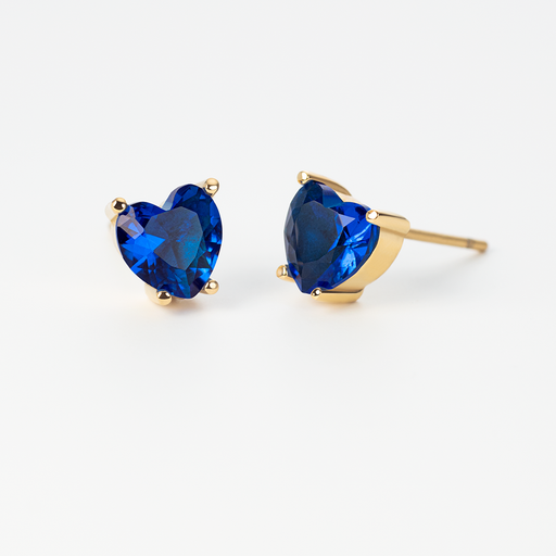 Paul Hewitt Blue Heart Ohrring Gold Bis zu 60% Rabatt