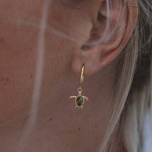 Paul Hewitt Turtle Hoops Ohrring Gold Riesige Rabatte