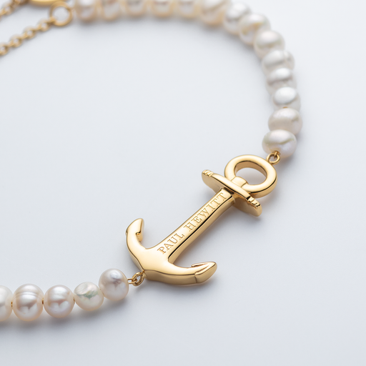 Paul Hewitt The Anchor Beads Armkette Gold Pearl Fabrikladen