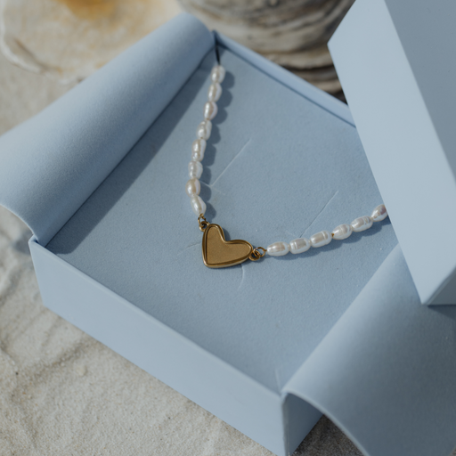 Paul Hewitt Engravable Heart Pearl Armkette Gold Begrenzt auf 3 Tage