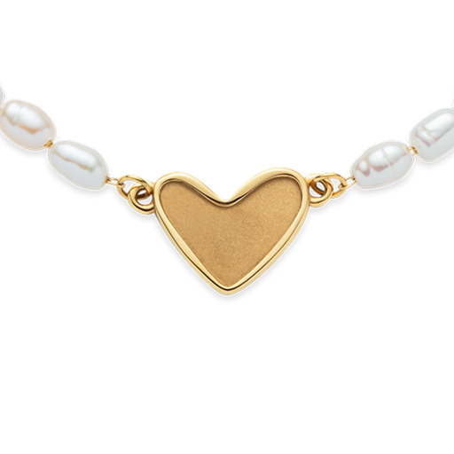 Paul Hewitt Engravable Heart Pearl Armkette Gold Begrenzt auf 3 Tage