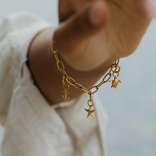 Paul Hewitt Turtle Charm Gold 50% Rabatt für begrenzte Zeit