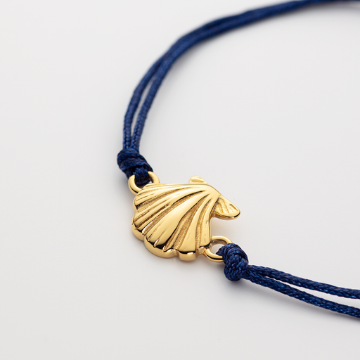 Paul Hewitt Scallop Blue Nylon Armkette Gold Verkauf