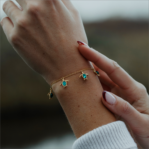 Paul Hewitt Turtle Armkette Aquamarine Gold Schlussverkauf